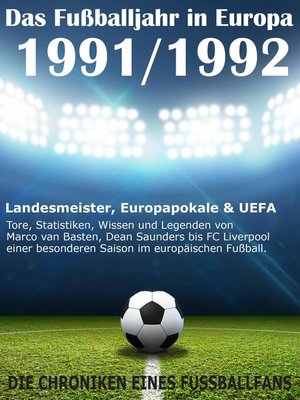 cover image of Das Fußballjahr in Europa 1991 / 1992